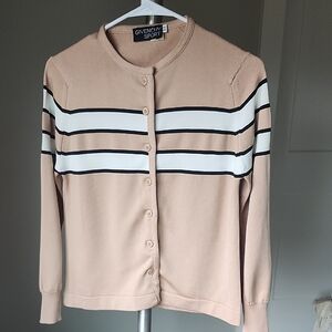 Givenchy Sport Stripped Cardigan Size Small